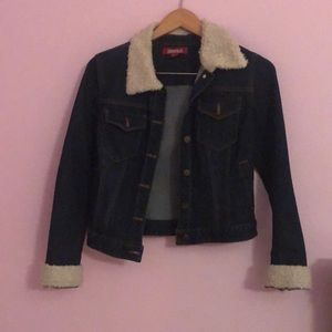 DENIM JACKET WITH WOOL LINING